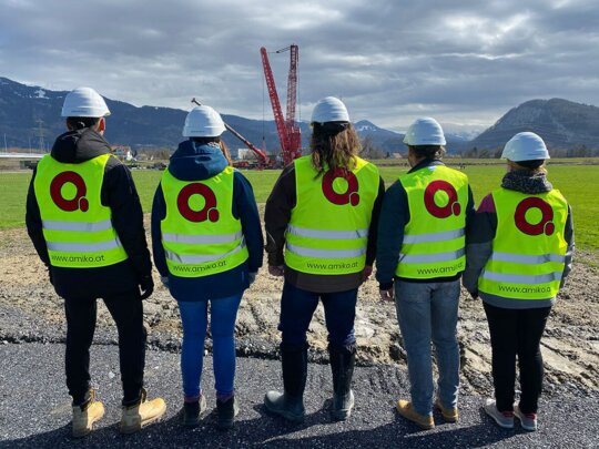 Amiko-Team bei Rückbau Brücke Mäder (A) - Kriessern (CH)